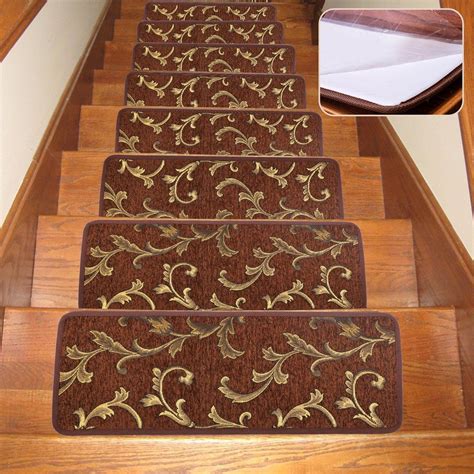 non slip rug stair treads|rug treads for inside stairs.